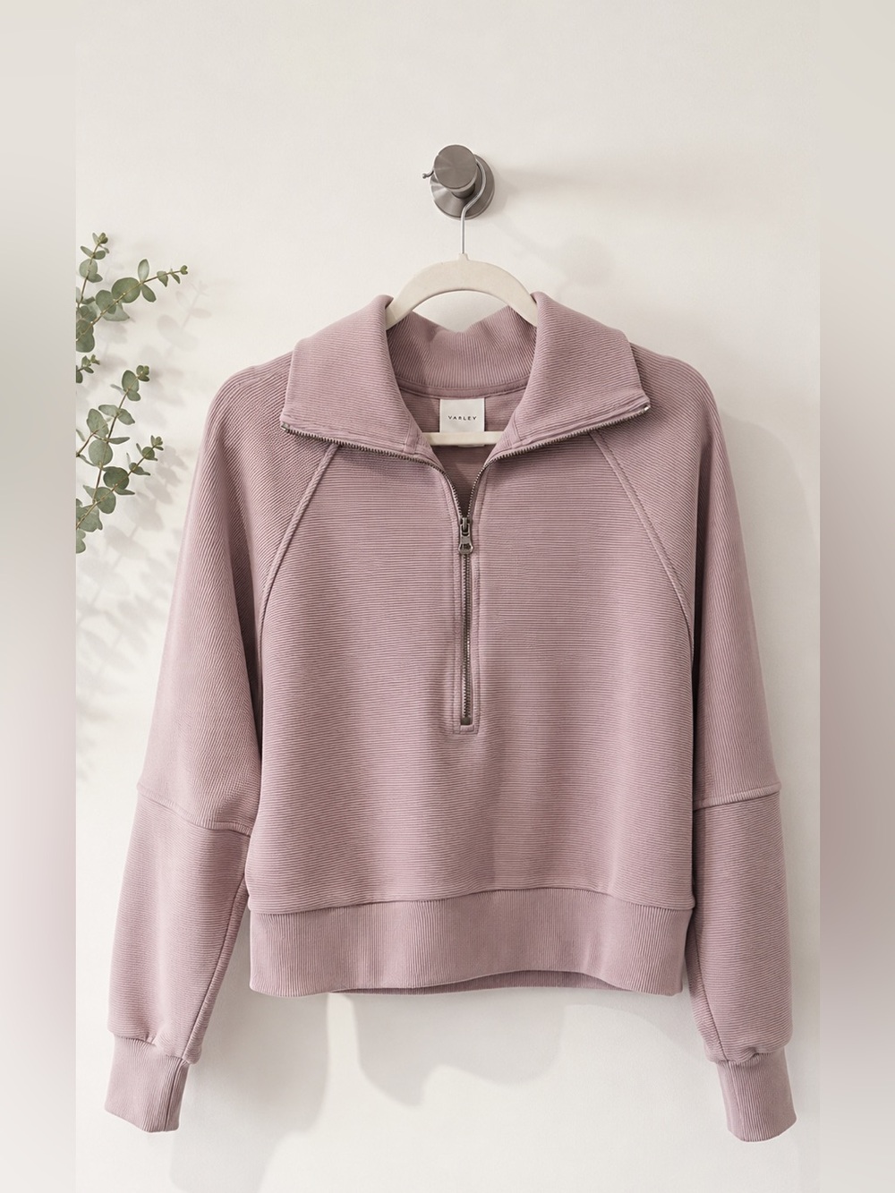 Varley Milano Half Zip Sweat - Shadow Grey